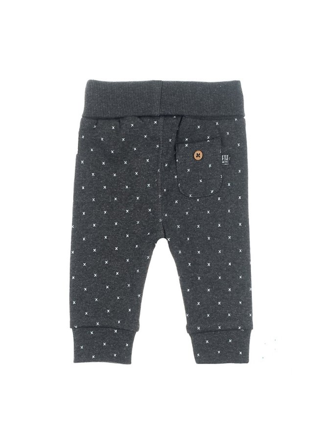 Mini Person Broek Antraciet AOP