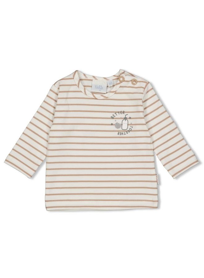 Mini Cookie Longsleeve Streep Offwhite