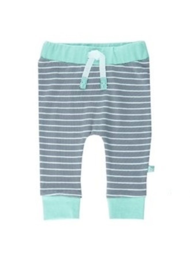 Hello Broek Streep Grijs/Mint