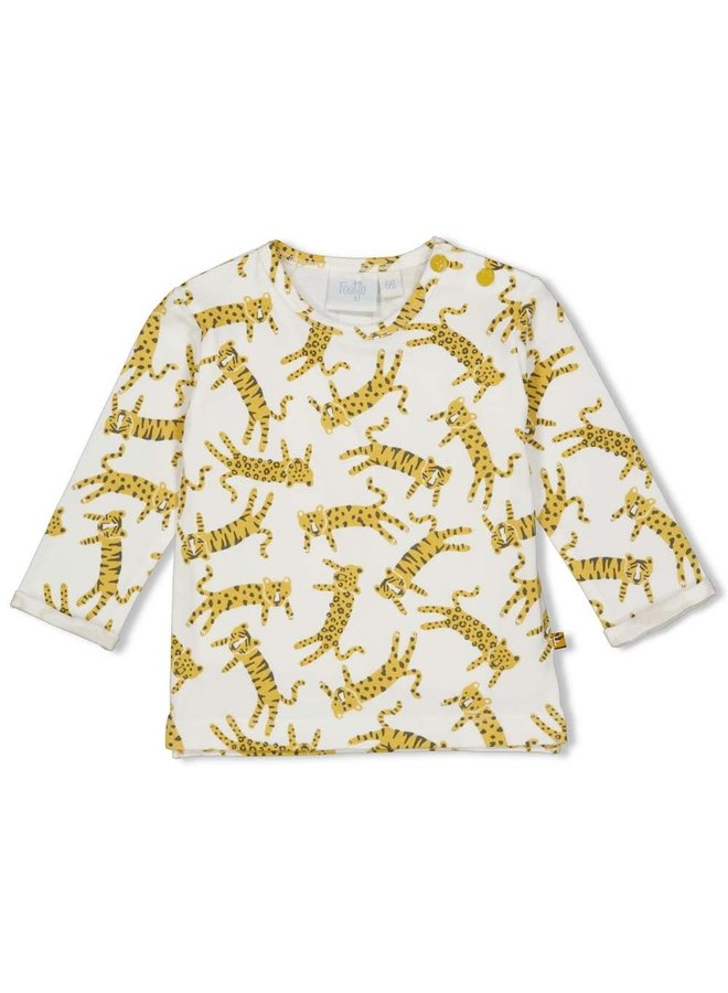 Go Wild Longsleeve  Tijgers Offwhite