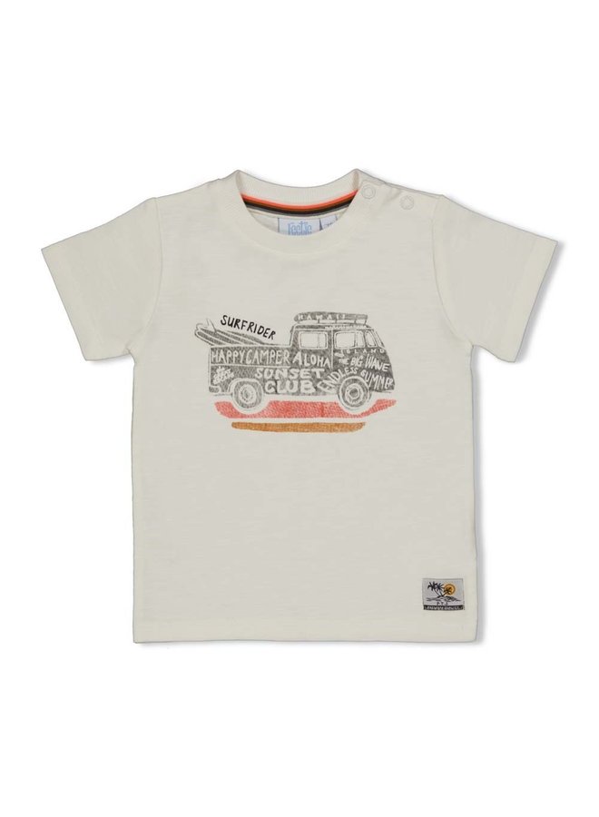 Happy Camper T-shirt Offwhite