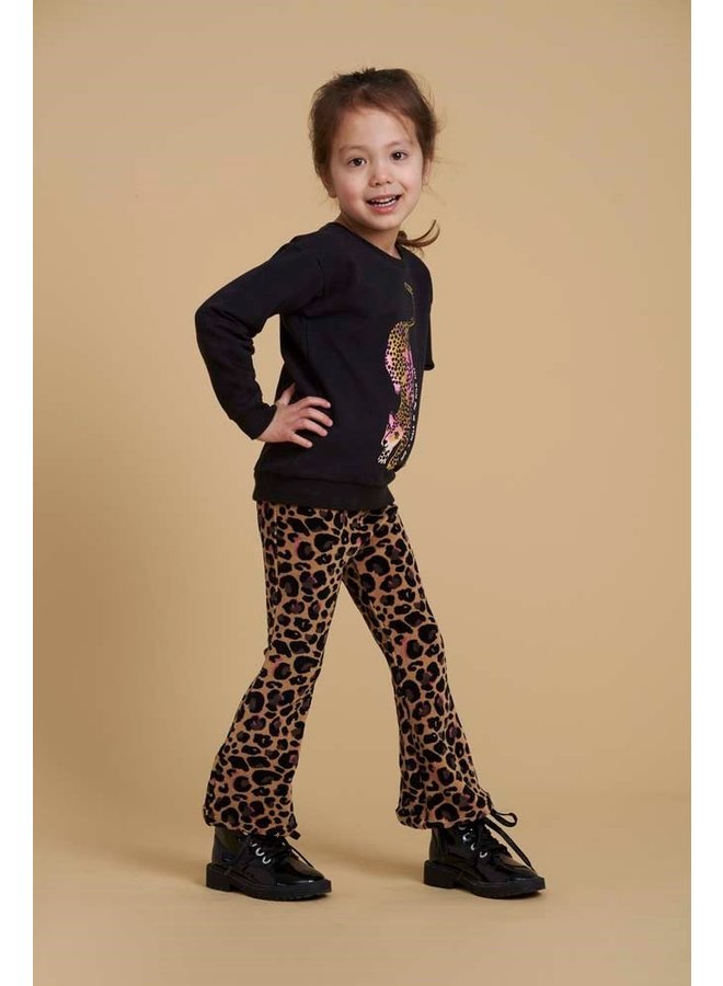 Forever Wild Flared Broek Panther