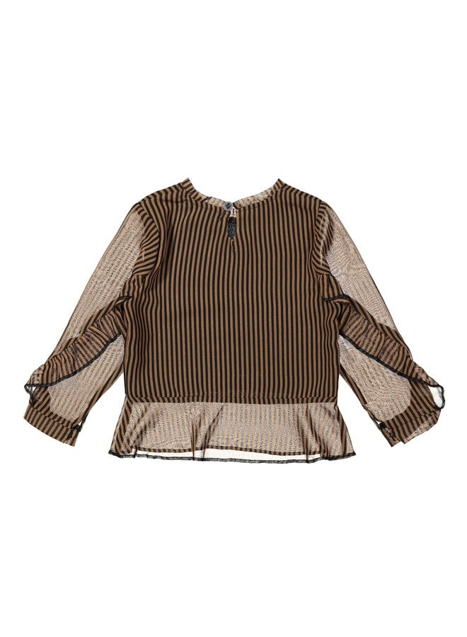 Blouse Rusty Brown/Black