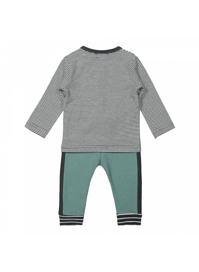 Longsleeve en Broek Sage/Antraciet