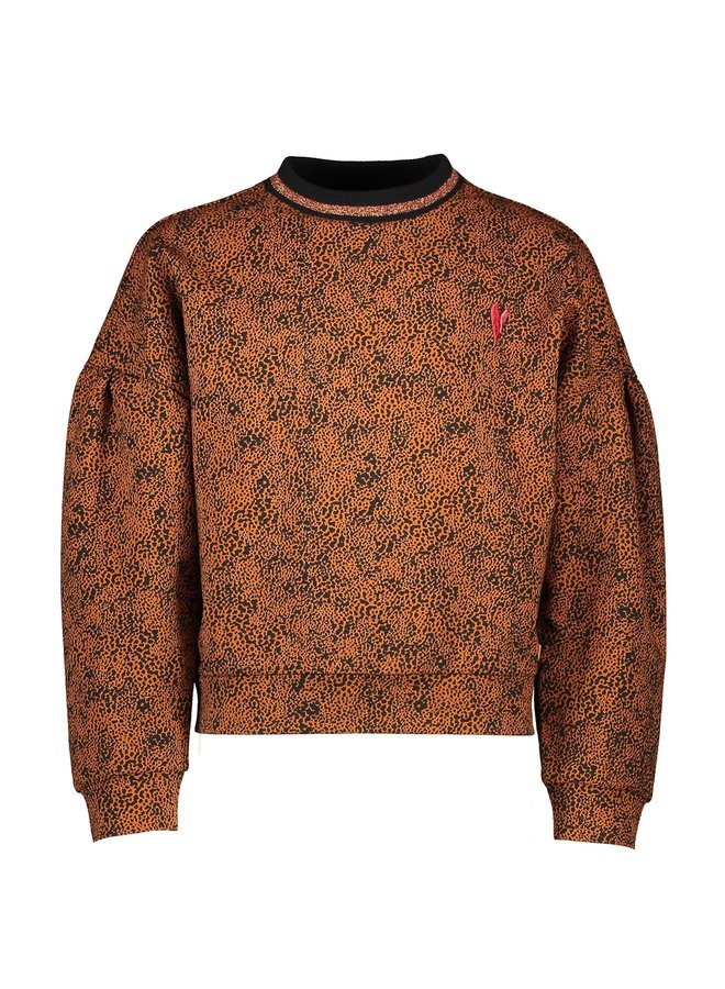 Sweater Kris Leopard Caramel