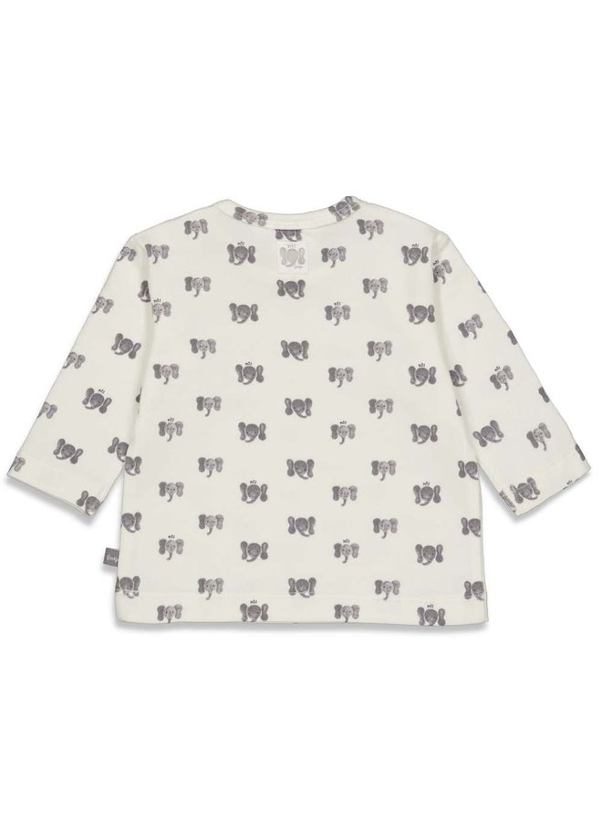 Hi Elephant Longsleeve Printje Offwhite