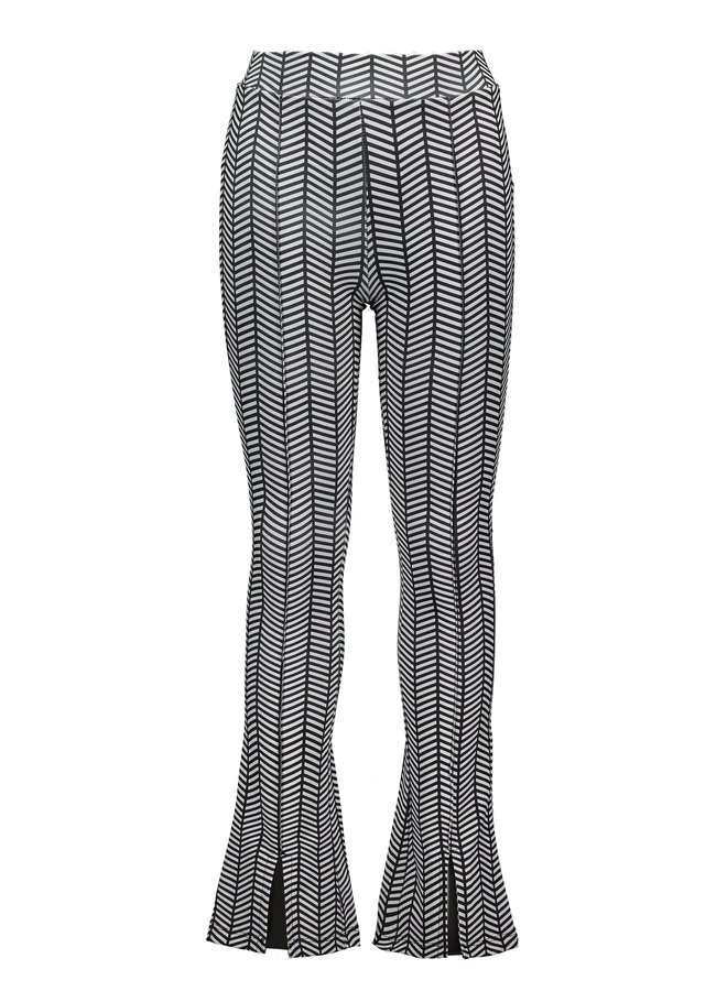 Flaired Broek met Chevron printje