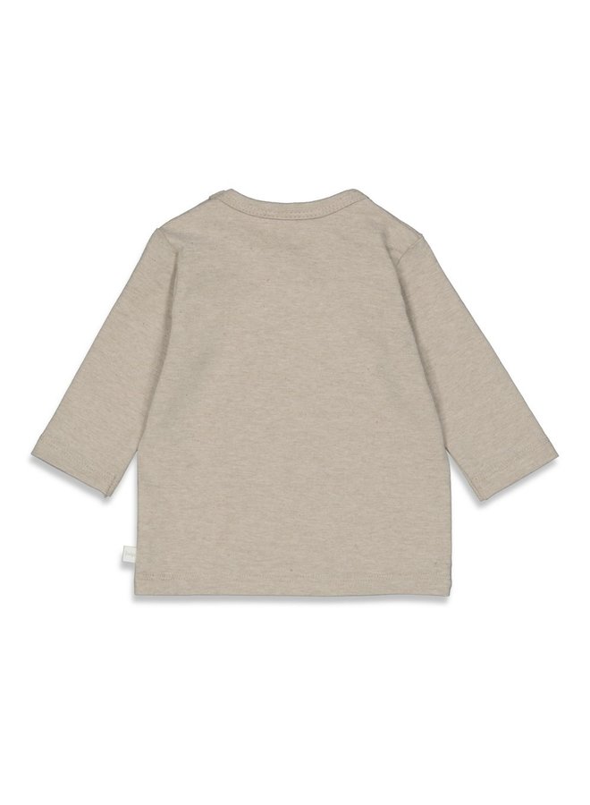 Ice Ice Baby Longsleeve Big Smiles Taupe melange