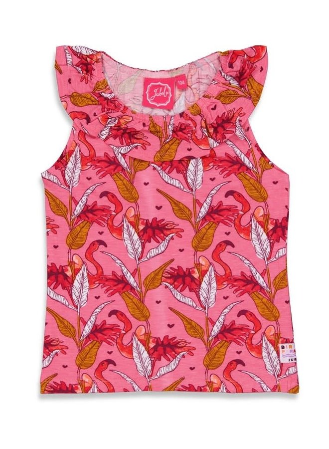 Birds Of Paradise Hemdje met printje Roze