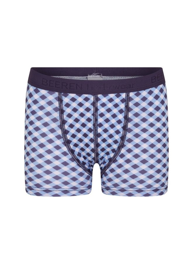 Boxershort Ralph blauw /donker paars Microfiber