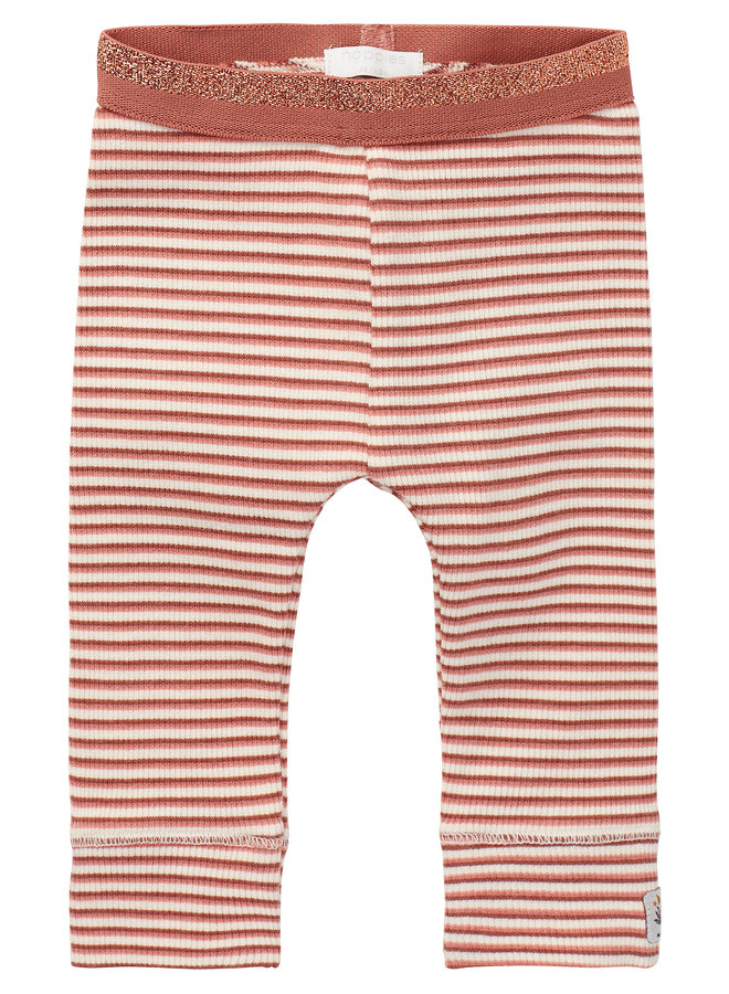 Legging Alandur Streep Terra Cotta