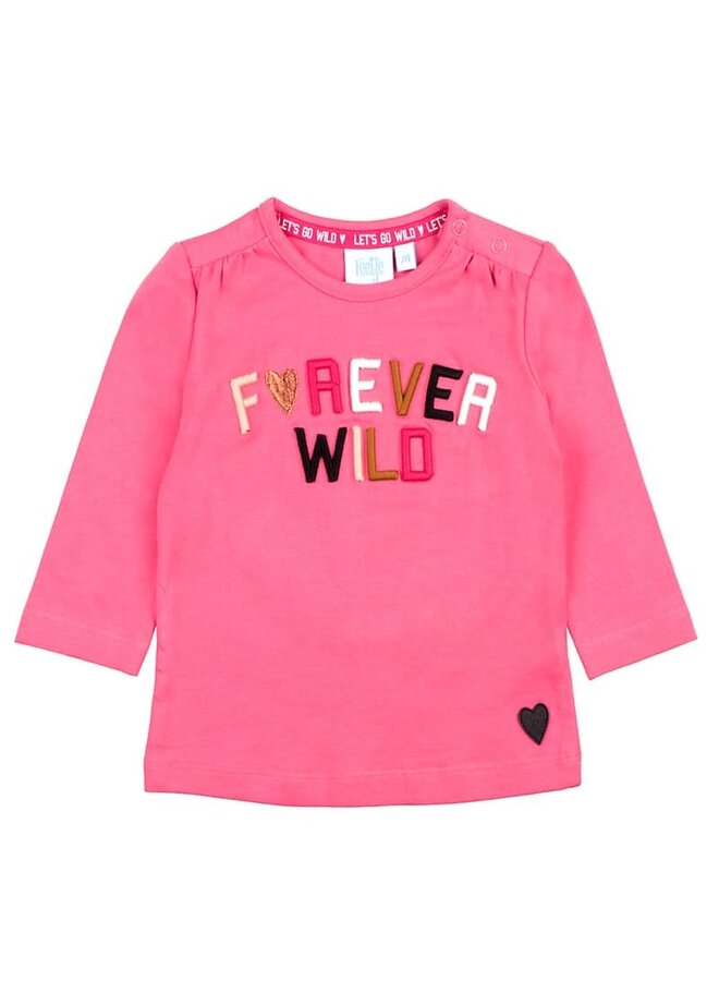 Animal Attitude Longsleeve Forever Wild Roze