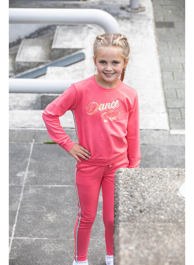 Jogging Broek met Zijstreep Cathy Coral