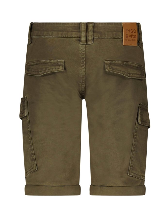 Short Cargo Stretch Twill Army