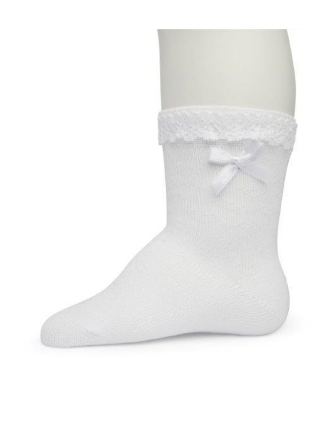 Ajour sock Organic Wit