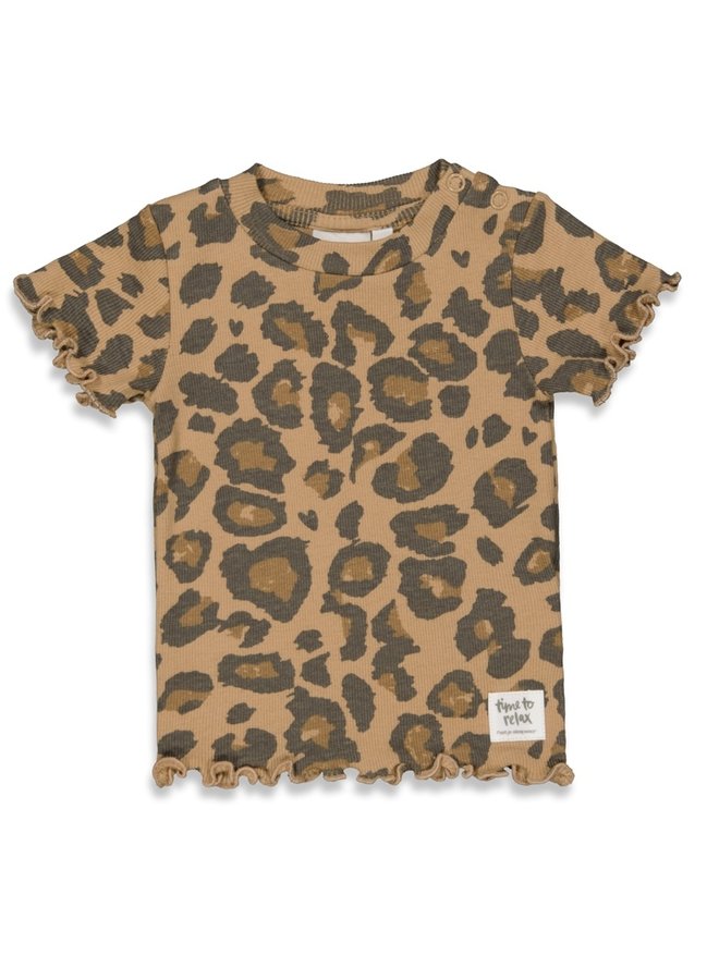 Pyjama / Shortama Leopard Lex Brique