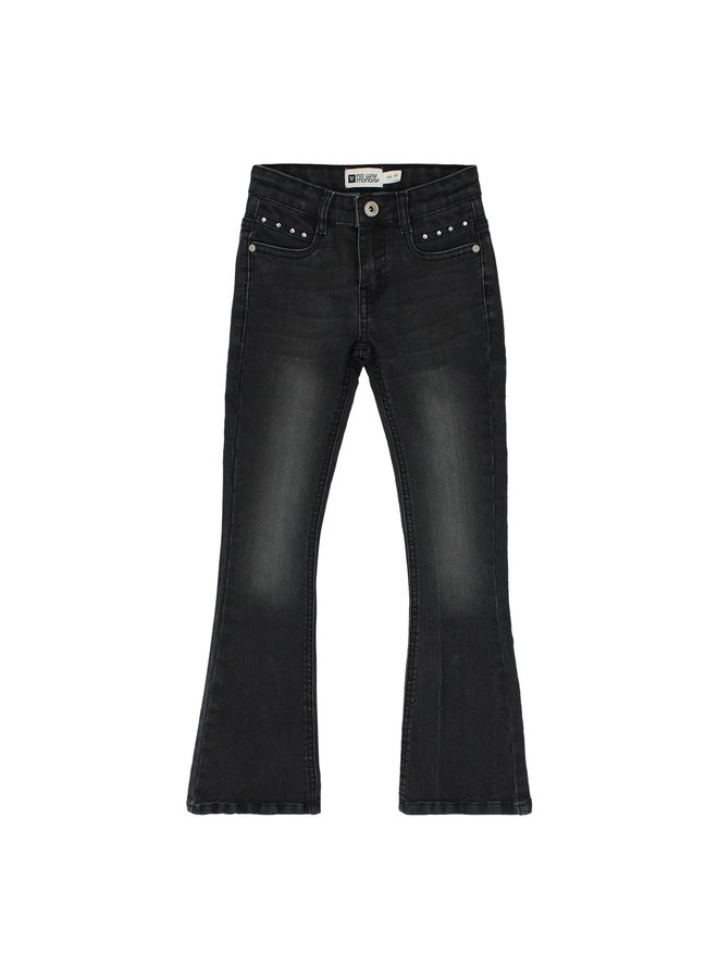 Broek Flared Black Jeans