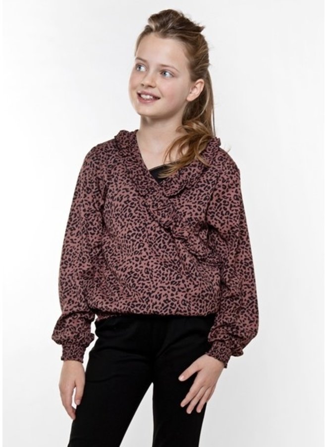 Blouse met roezel