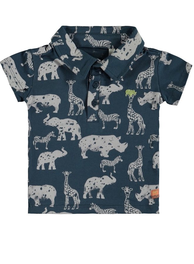 Poloshirt Animal Blue