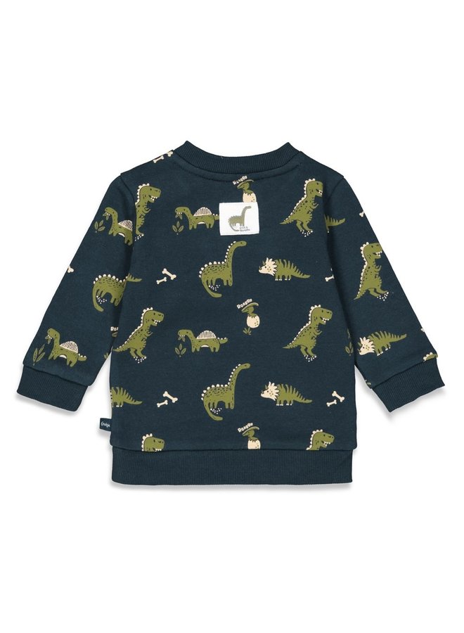 Cool To The Bone Sweater met printje Marine