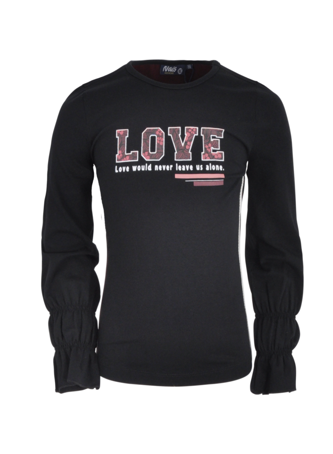 Shirt Regina LOVE Zwart