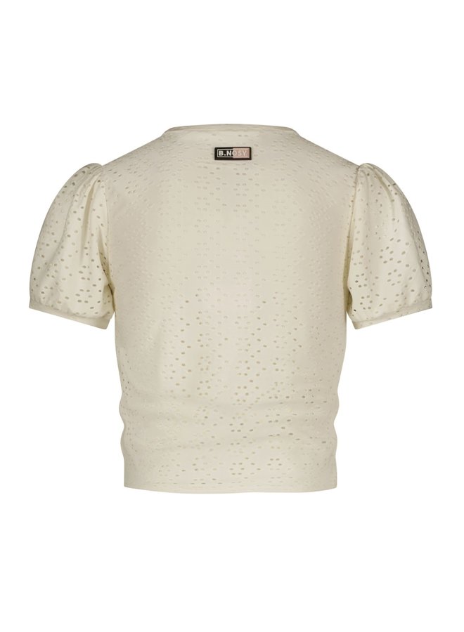 Broderie Top Offwhite