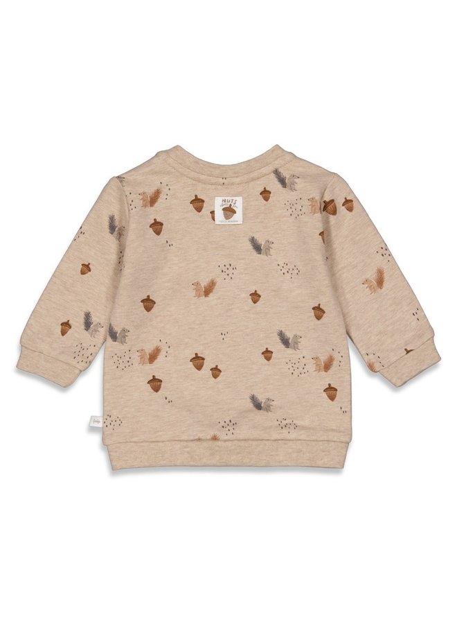Nuts About You Sweater Taupe Melange