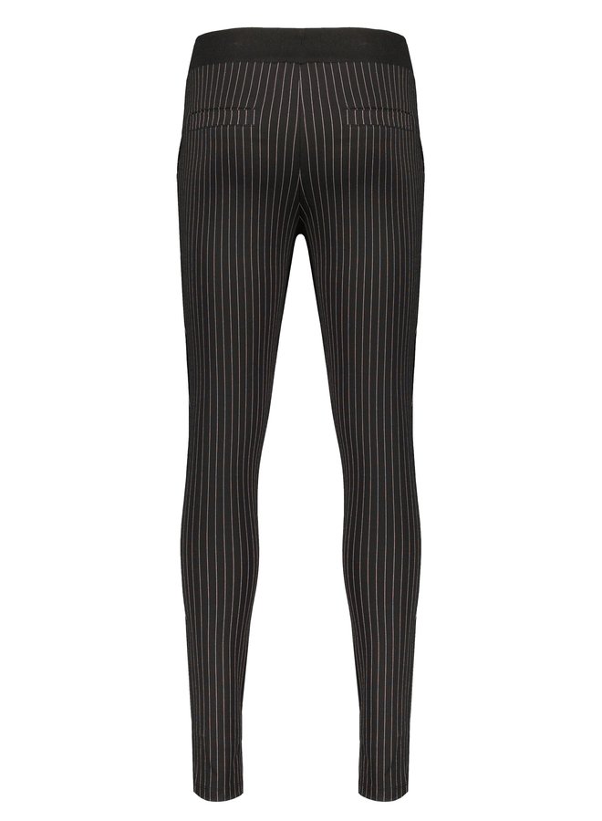 Broek Secler met krijt streepje Black