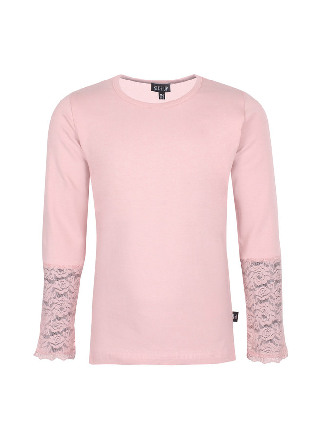 Shirt Lavia met Kant Oud Roze