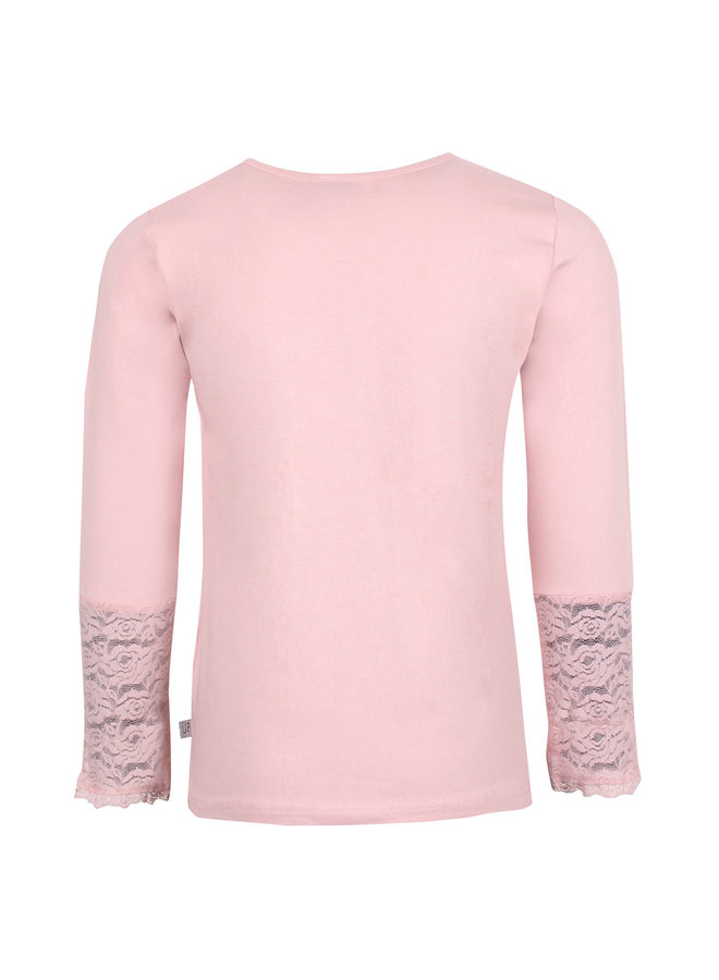 Shirt Lavia met Kant Oud Roze