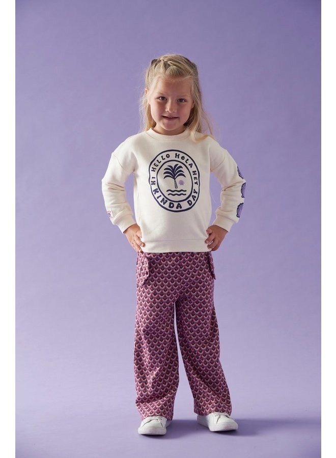 Shell We Dance Broek met Printje Marine