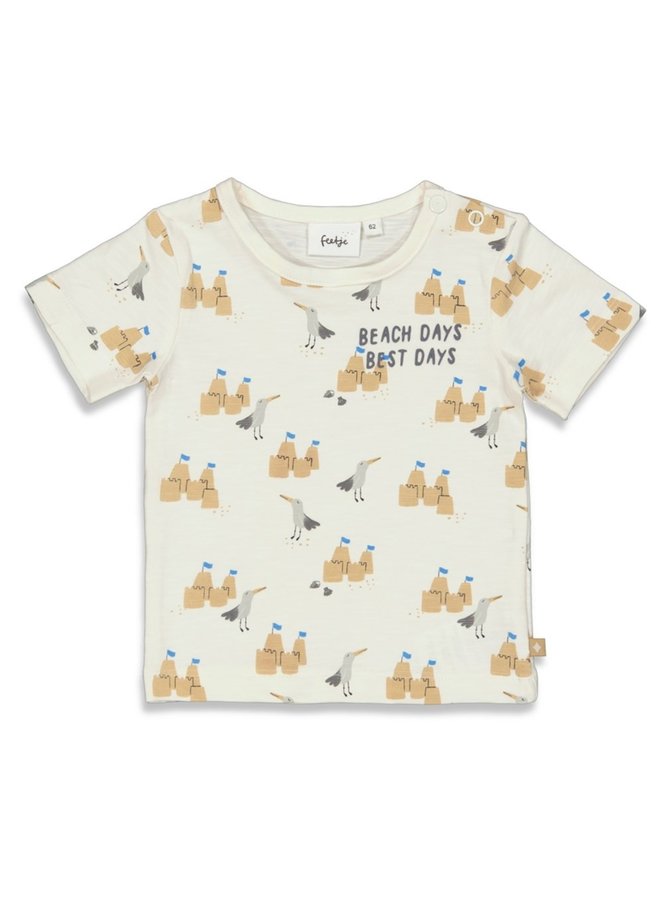 Beach Days T-Shirt met printje Offwhite