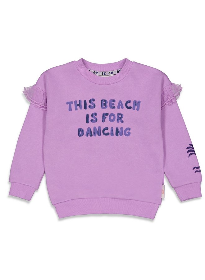 Shell We Dance Sweater met Ruches Violet