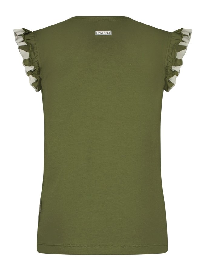 Shirt met roezels Hunter Green