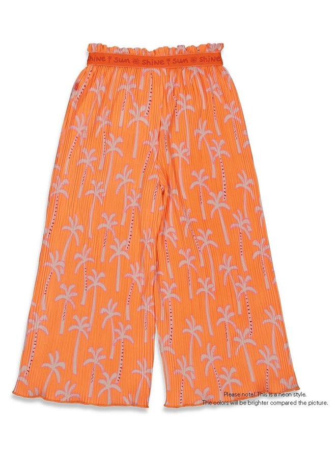 Sunny Days Culotte Plisse Neon Oranje