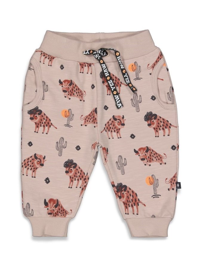 Yeehaw Broek met printje Taupe