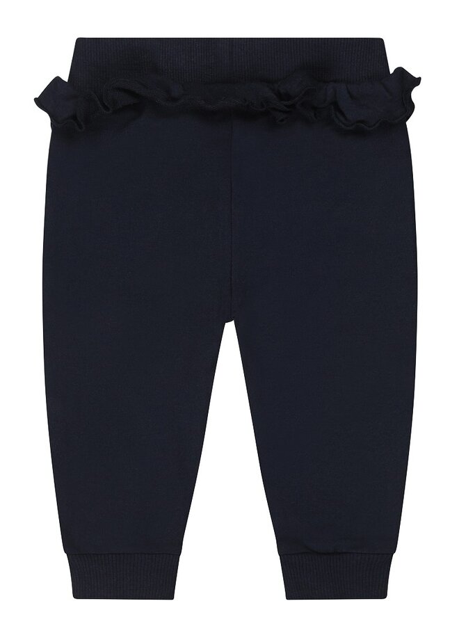 Broek met roezel Navy