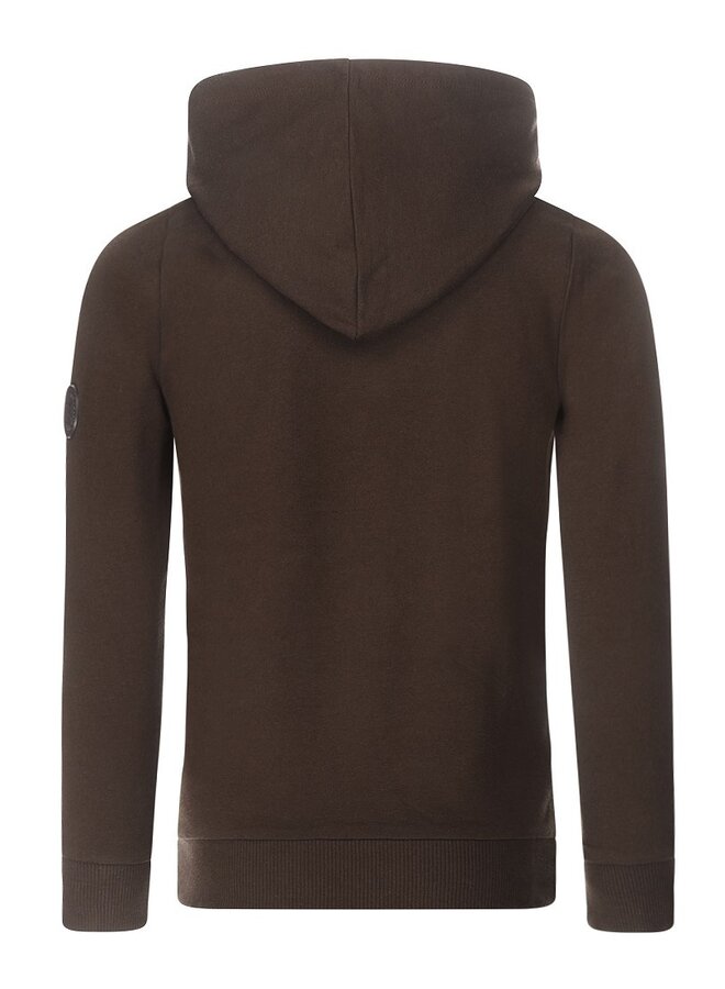 Sweater Hoody Dark Brown