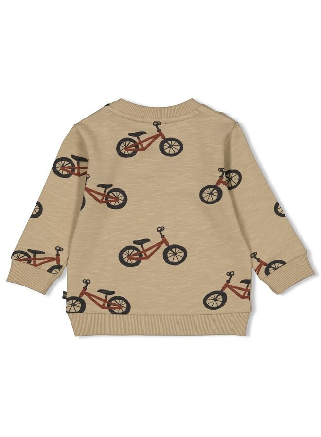 Wild Ride Sweater printe Khaki