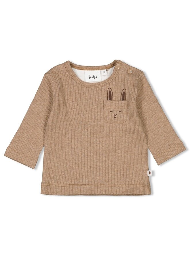 Little Forest Friends Shirt Taupe Melange