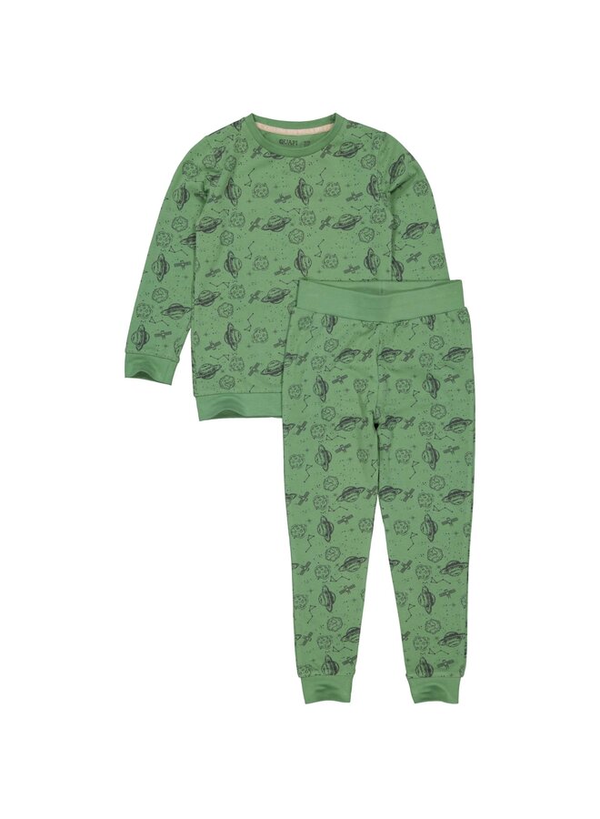 Pyjama Universum Groen