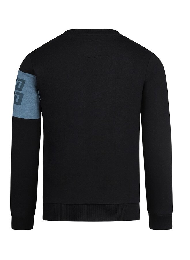 Sweater Zwart /Mid Blue