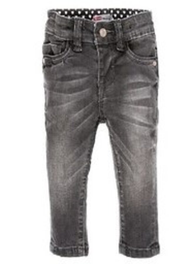 Broek Denim Slim Fit Power Streched Dark Grey