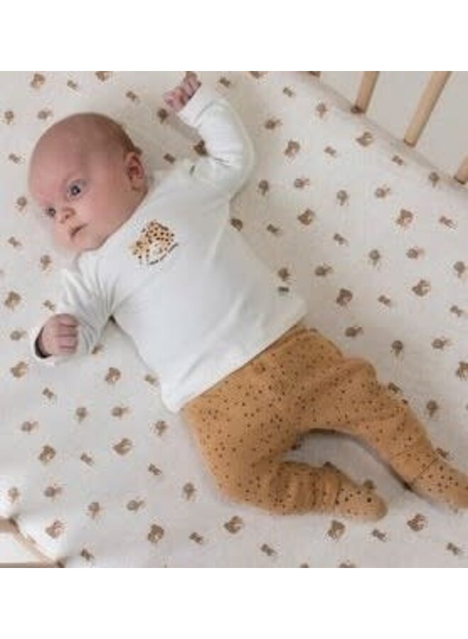 Tiny Roar Shirt Offwhite en Broekje Camel