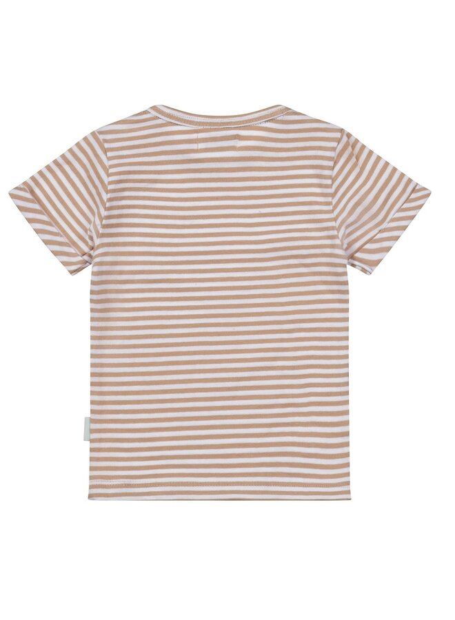 T-shirt Strepen Brown