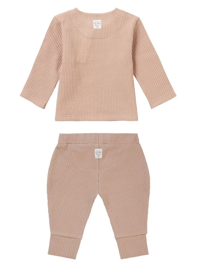 Babysetje Shirt Mignon en Broek Melrose Nougat