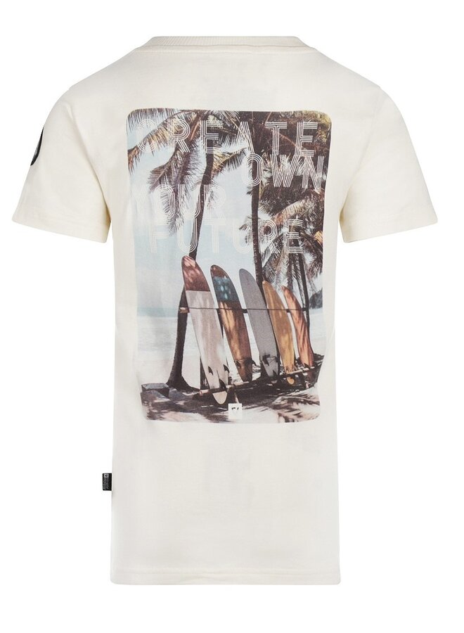 T-shirt Off White met print op de rug