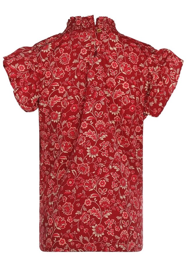 Blouse met printje Rood