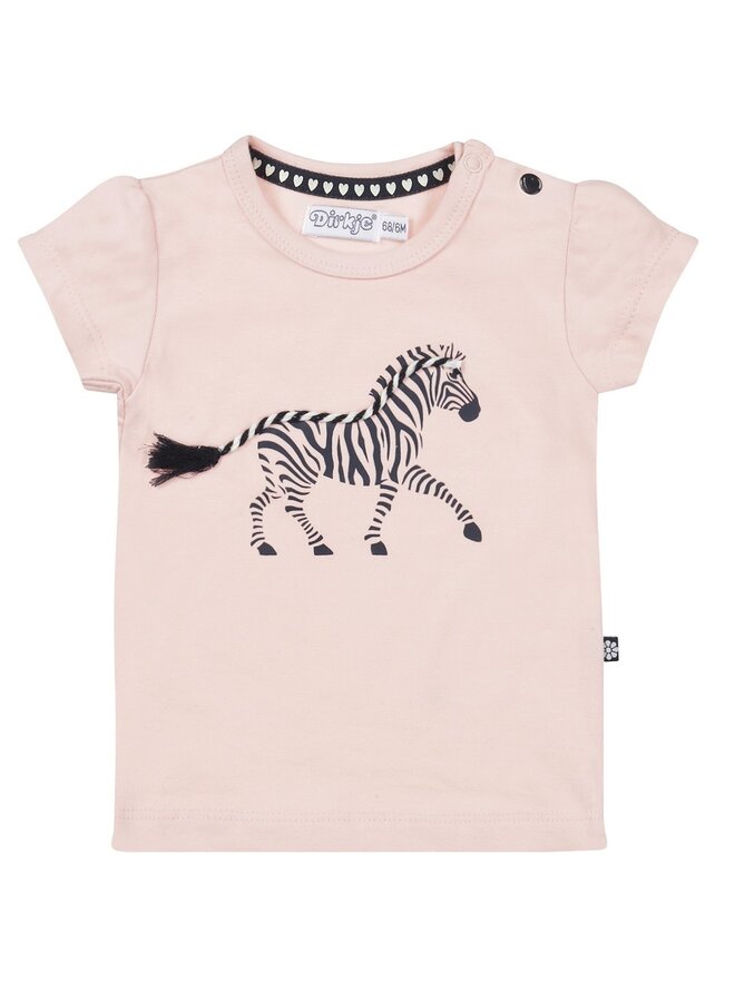 T-Shirt Zebra Light Pink