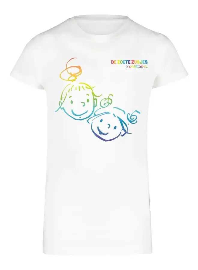 T-Shirt Aisha De Zoete Zusjes Wit